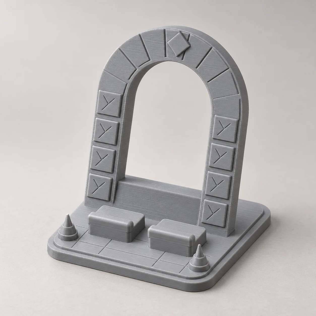 Rendered design preview — illustrative finish and lighting, not a photo of a finished print.
