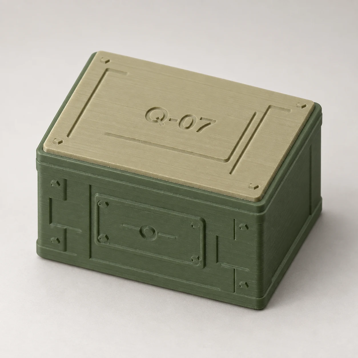Rendered design preview — illustrative finish and lighting, not a photo of a finished print.