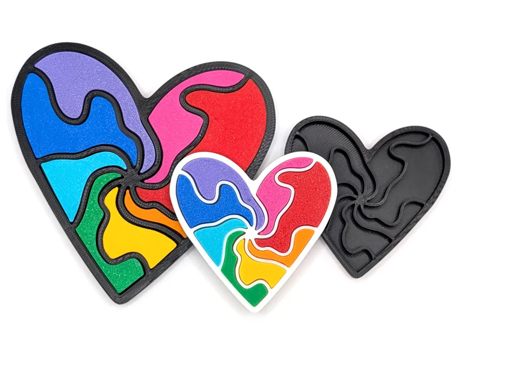 Color Splash Heart Puzzle — creator reference